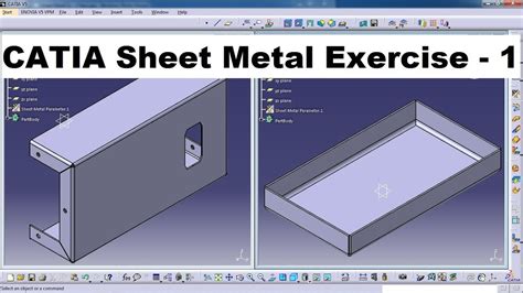 catia recognize sheet metal|CATIA sheet metal exercises pdf.